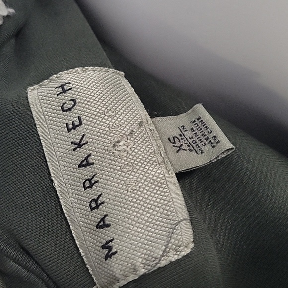 Marrakech Anthropologie Sherpa Womans Moto Jacket Sz XS Green - Picture 5 of 11